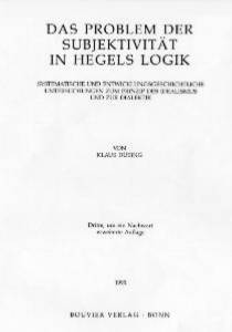 Das Problem der Subjektivitt in Hegels Logik