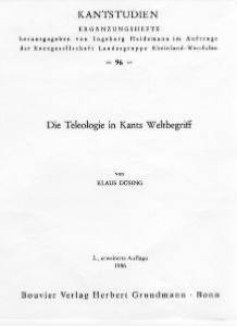 Die Teleologie in Kants Weltbegriff